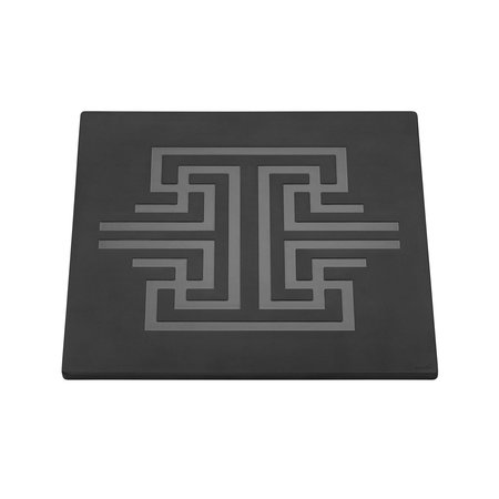 ROSSETO SERVING SOLUTIONS Square Black Patterend Melamine Surface, 1 EA SG040